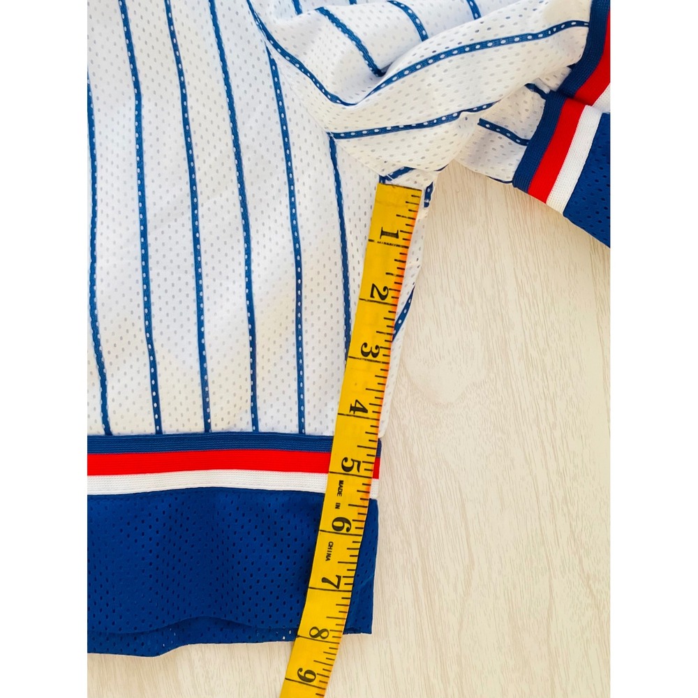 NBA Basketball Shorts Men's M White
Blue Pinstripes All Star Mesh Athletic - Picture 9 of 12